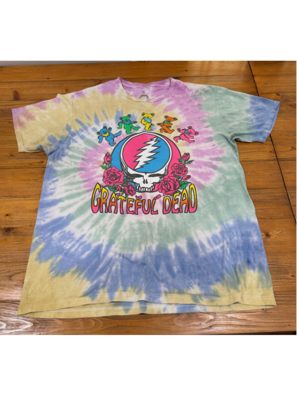Men's Grateful Dead Tie-Dye Graphic T-Shirt XL Multi-Color